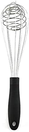 Silicone Kitchen Utensils Set with Stainless Steel Handle, Turner Spatula Spoon Tongs Whisk Cooking Tools