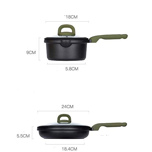 Aluminum Alloy Nonstick Cookware Set with Thick Base
