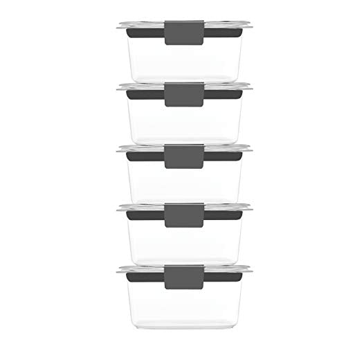 Rubbermaid Brilliance 2-Compartment Meal Prep Containers