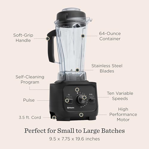 Vitamix VX1 Professional-Grade Blender, 64 oz. Container, Black