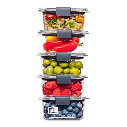 Rubbermaid Brilliance 2-Compartment Meal Prep Containers