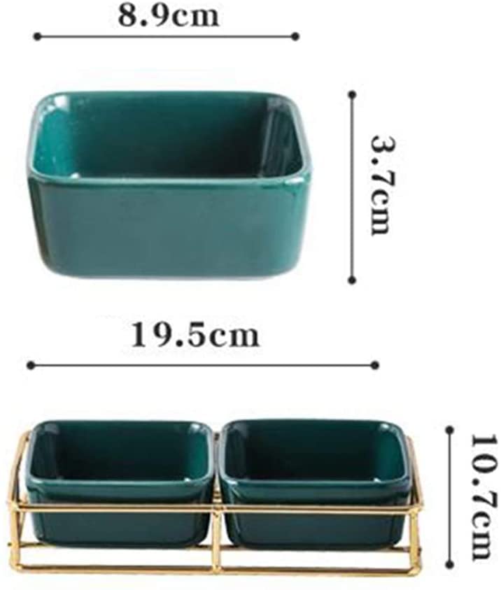 Creative Divided Serving Tray Candy Nut Container Nut Serving Platter Divided Trays Platters Household Ceramic Sauce Platter Fruit Snack Plate Grid Plate Nut Snack Plate Dried Fruit Plate ()