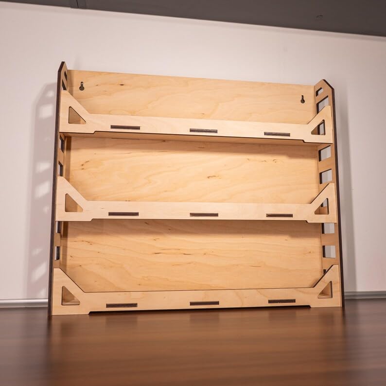 GHCUHJ 3-Tier Wooden Spice Rack & Countertop Organizer