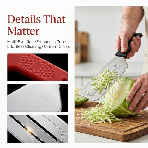 Cabbage Shredder & Mandoline Slicer for Coleslaw