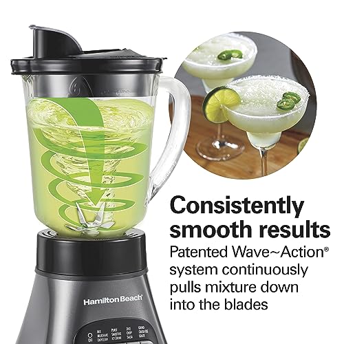 Hamilton Beach 2-in-1 Personal Blender and Countertop Blender For Smoothies