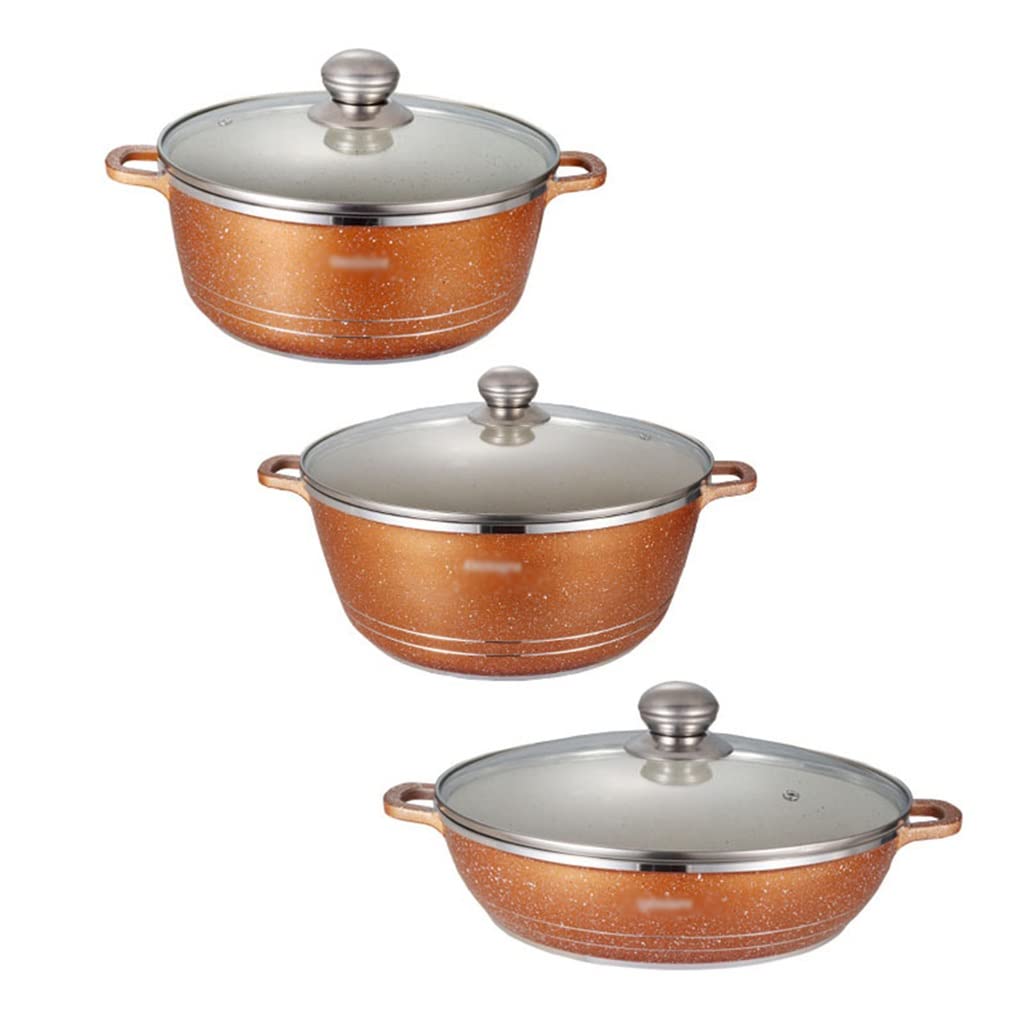 TEDILUVI 10-Piece Nonstick Cookware Set with Glass Lids