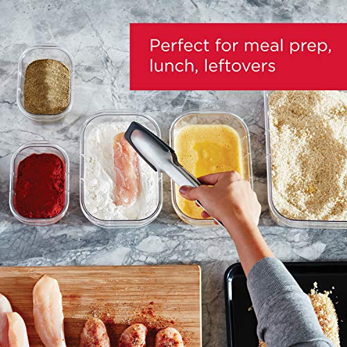Rubbermaid Brilliance 2-Compartment Meal Prep Containers