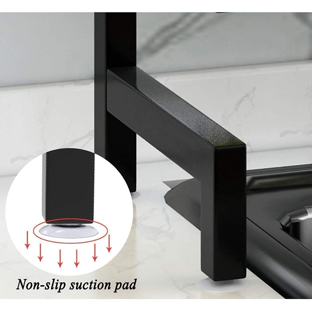2-Tier Stainless Steel Dish Drying Rack with Cutlery Holder