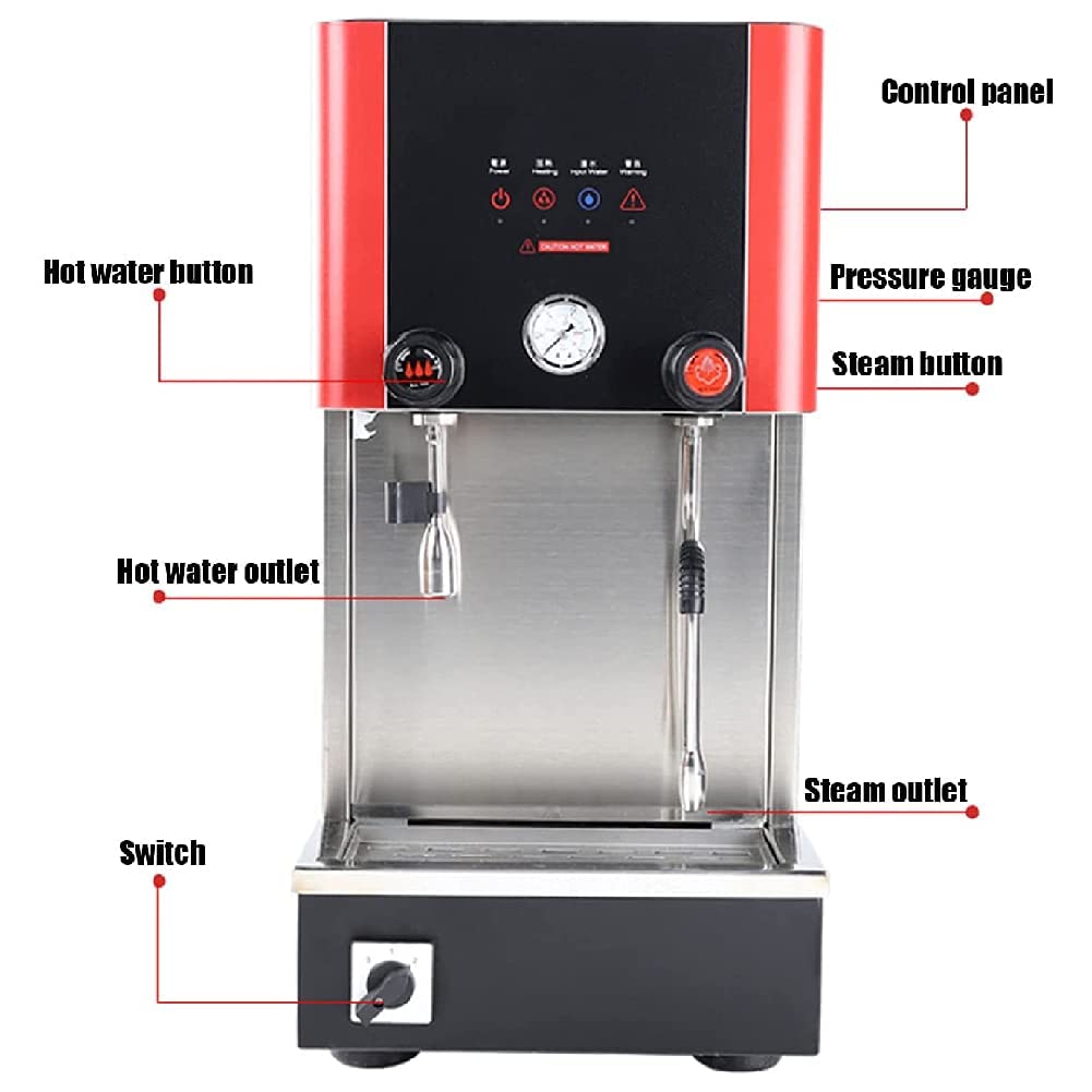 ERoomQ Heating Water Milk Froth All-in-1 Machine,Steam Milk Froth Boiling Water Machine,Commercial Milk Tea Shop Equipment