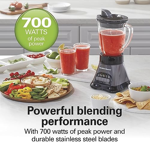 Hamilton Beach 2-in-1 Personal Blender and Countertop Blender For Smoothies