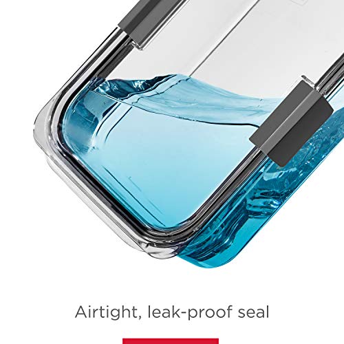 Rubbermaid Brilliance 2-Compartment Meal Prep Containers