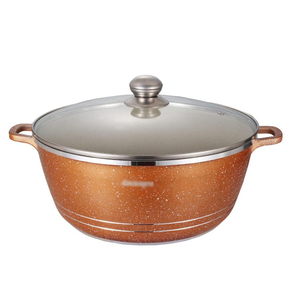 TEDILUVI 10-Piece Nonstick Cookware Set with Glass Lids