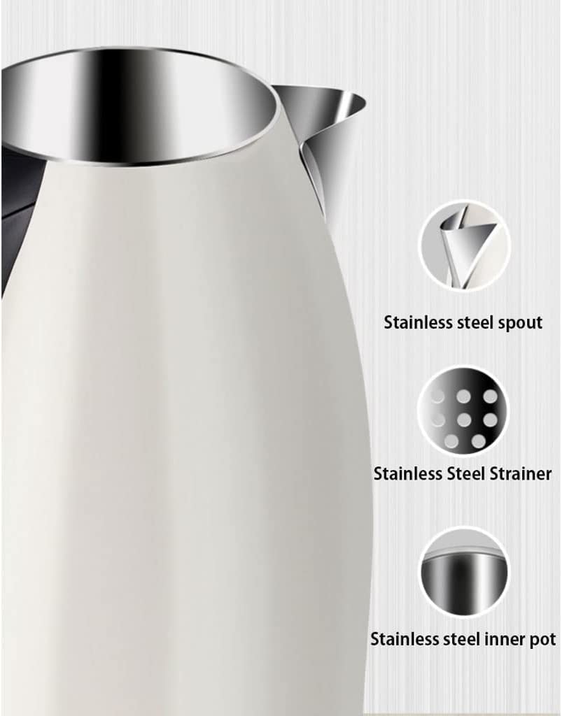 Electric Kettles Stainless Steel Electric Kettle Fast Boiling Kettle Boile Anti-scalding Design Cordless Electric Hot Water Boiler 1.7l ease of use (Red a)