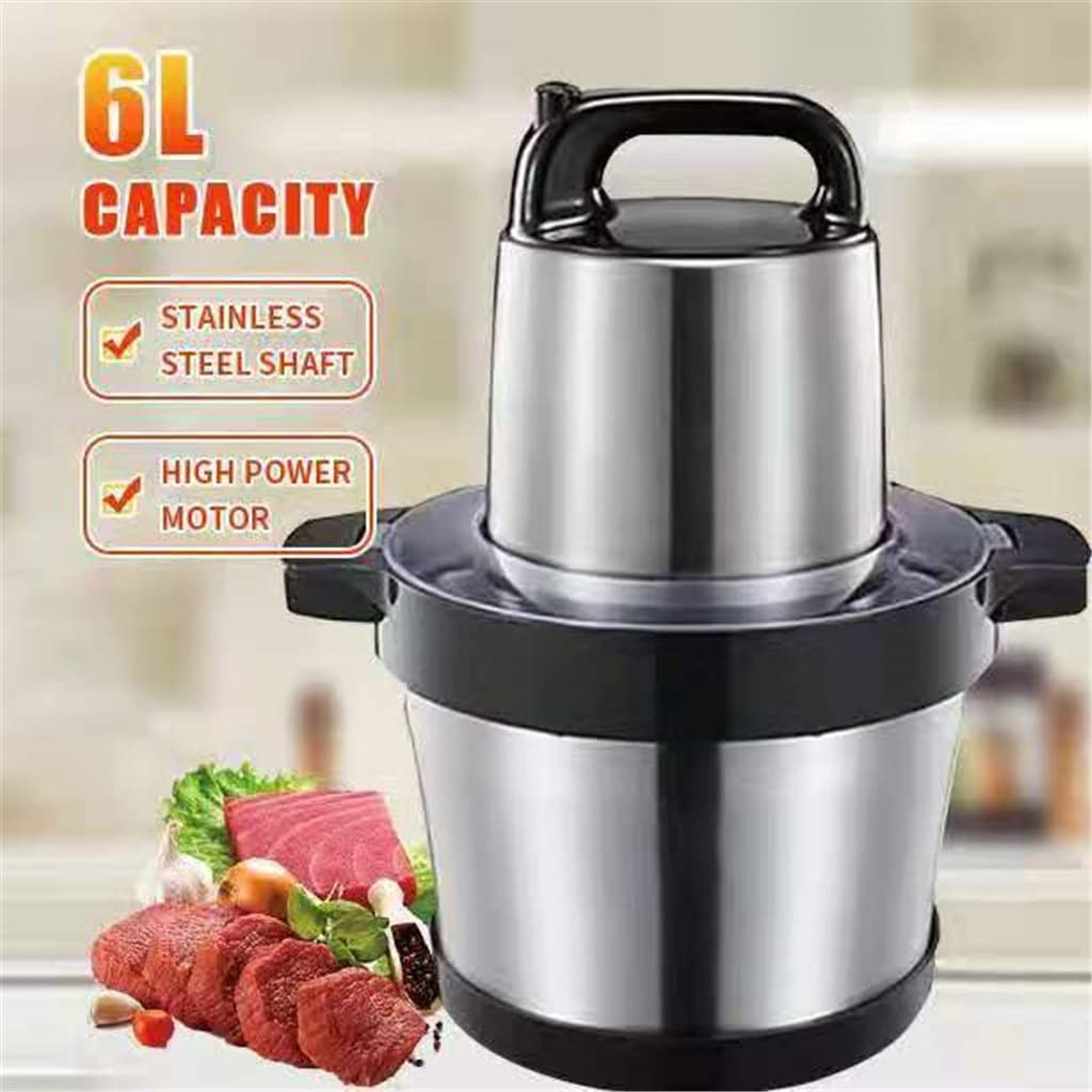 ONMYJFD 6L 220V 1000W Multifunction Meat Grinder Machine Chopper Mincer Stainless Steel Garlic Vegetable Blender Mixer