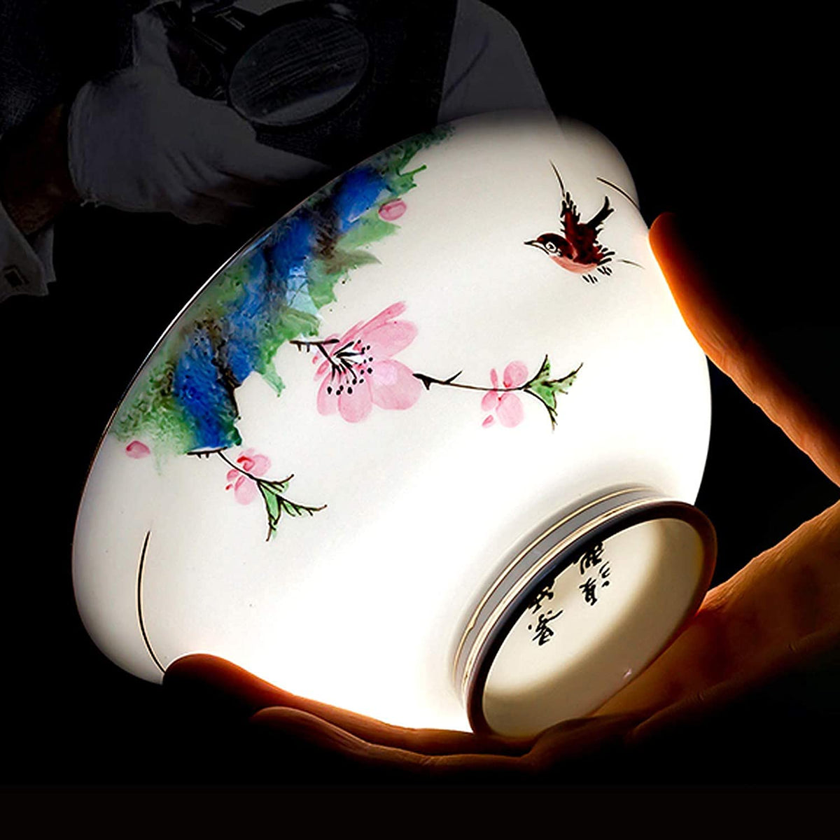 EAGLCQA Ceramics Dinner Set, Soup Pot/Plate/Bowl Combination Set | 50 Pieces High-Grade Bone China Porcelain Dinnerware Sets for Wedding Gifts