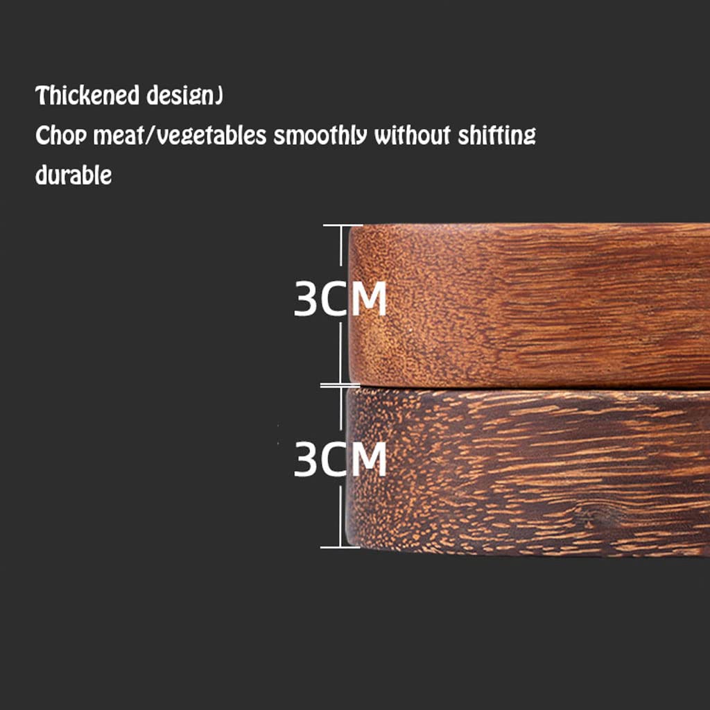 USZWBY Premium Thickened Wooden Cutting Board for Kitchen Double Sided with Handles for Meat Fish Vegetable Cheese Cutting Board for Carving Meat Or Vegetables