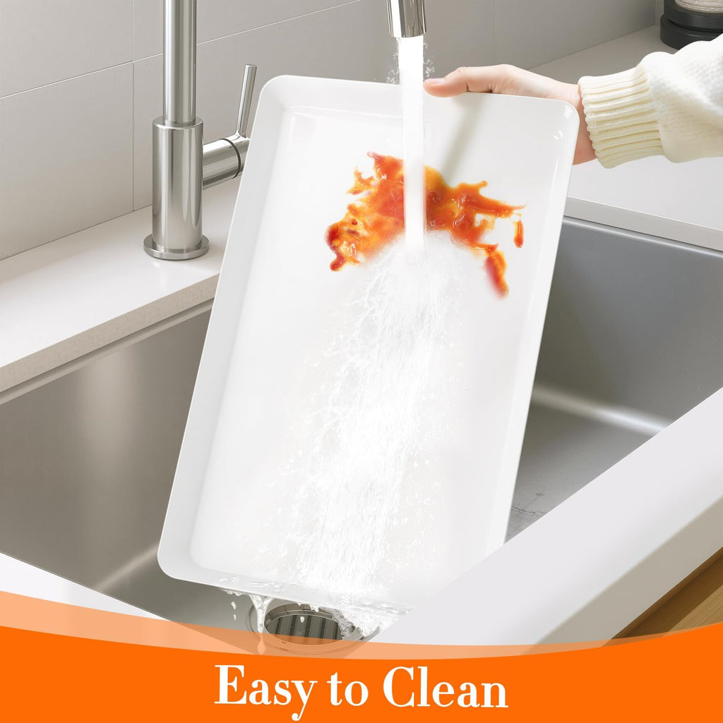 WOWBOX Serving Tray for Entertaining, Serving Platters for Snacks, Fruit, Cookies, Dessert