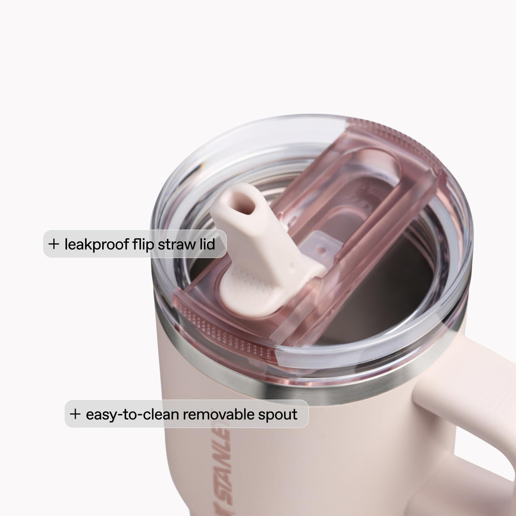 STANLEY Quencher ProTour Flip Straw Tumbler with Leakproof Lid | Built-In Straw & Handle | Cupholder Compatible for Travel | Insulated Stainless Steel Cup | BPA-Free