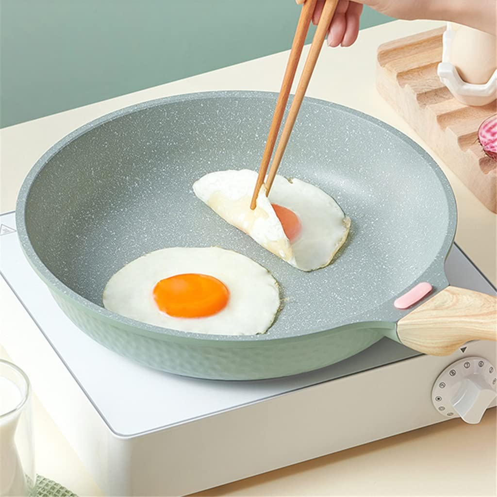 20cm Nonstick Frying Pan with Lid for Induction Cooking