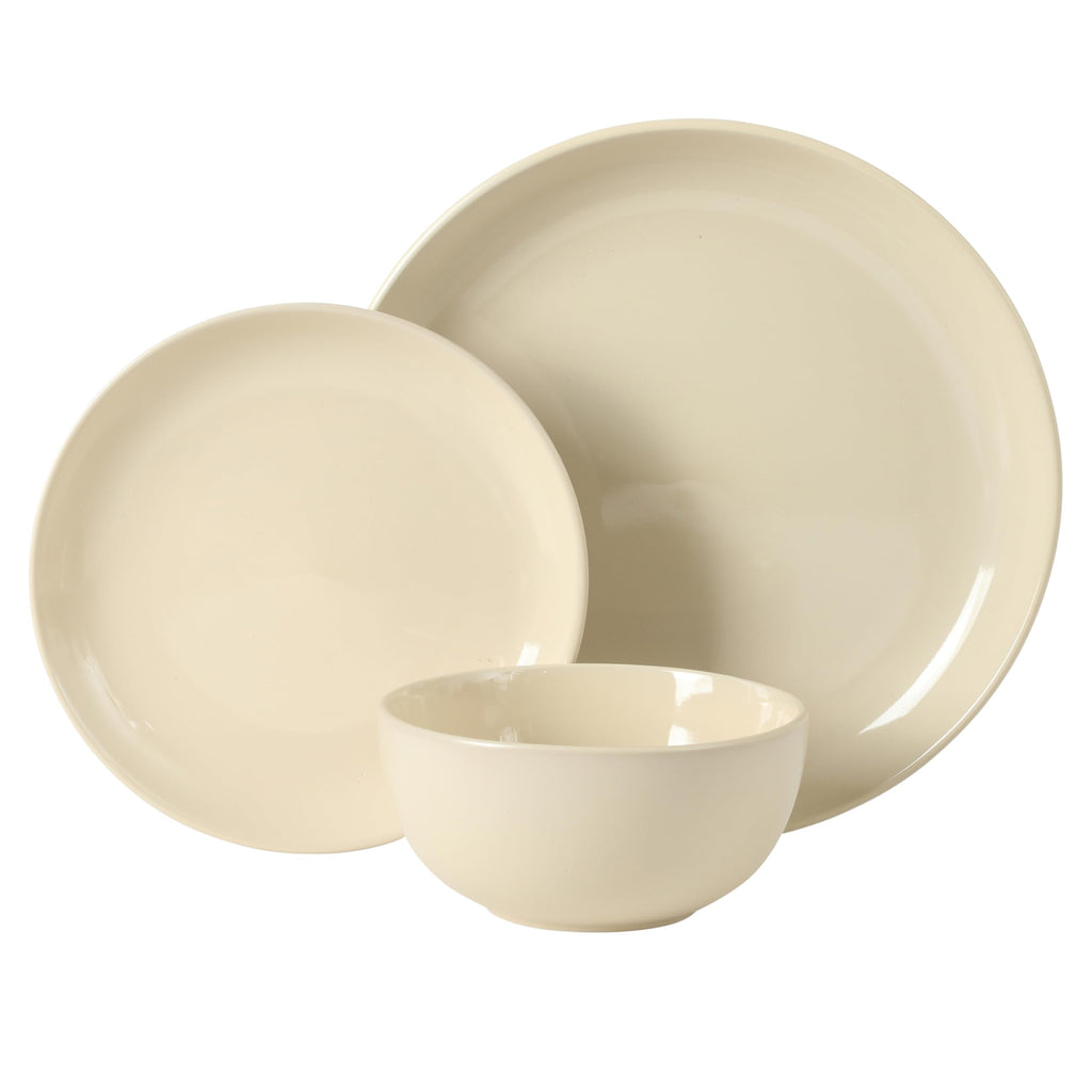 Gibson Home Plates and Bowls Set, 12 Piece Dinnerware Set for 4