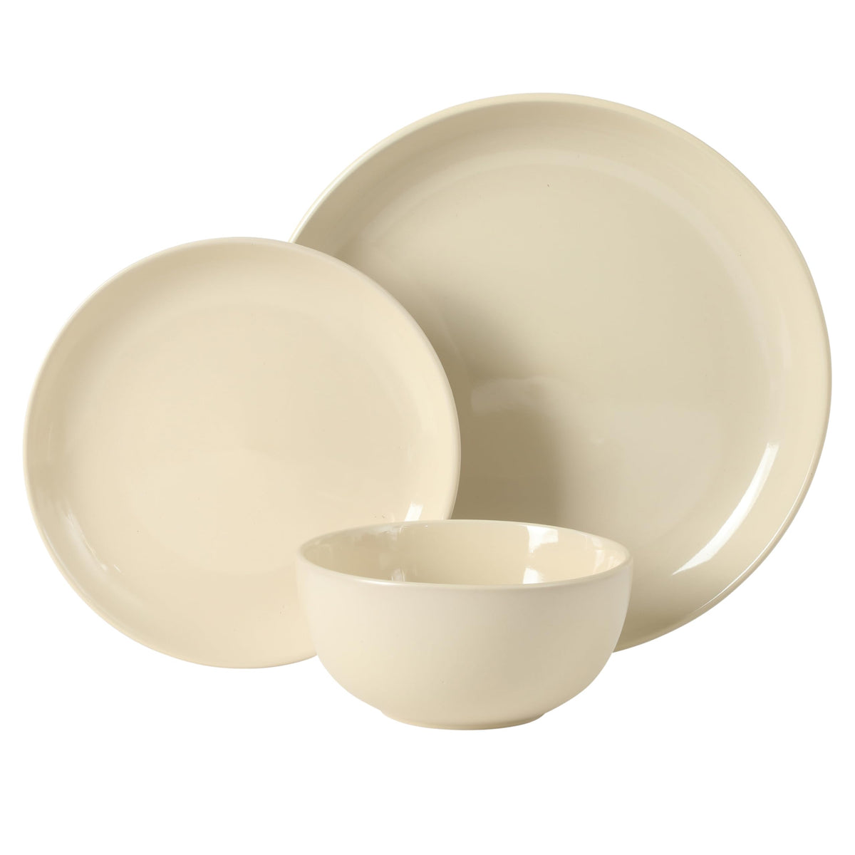 Gibson Home Plates and Bowls Set, 12 Piece Dinnerware Set for 4