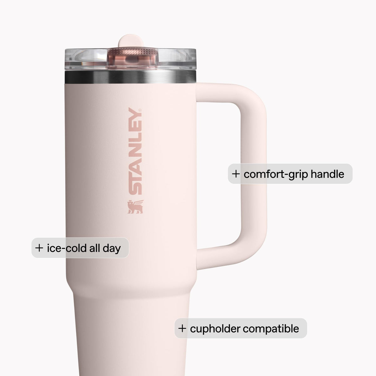 STANLEY Quencher ProTour Flip Straw Tumbler with Leakproof Lid | Built-In Straw & Handle | Cupholder Compatible for Travel | Insulated Stainless Steel Cup | BPA-Free