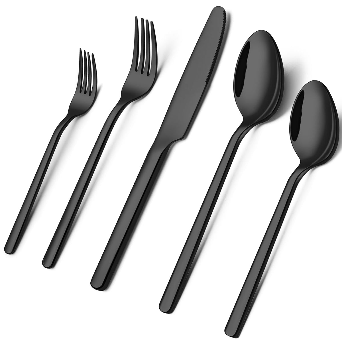 KINGSTONE Silverware Set, Flatware Cutlery Set