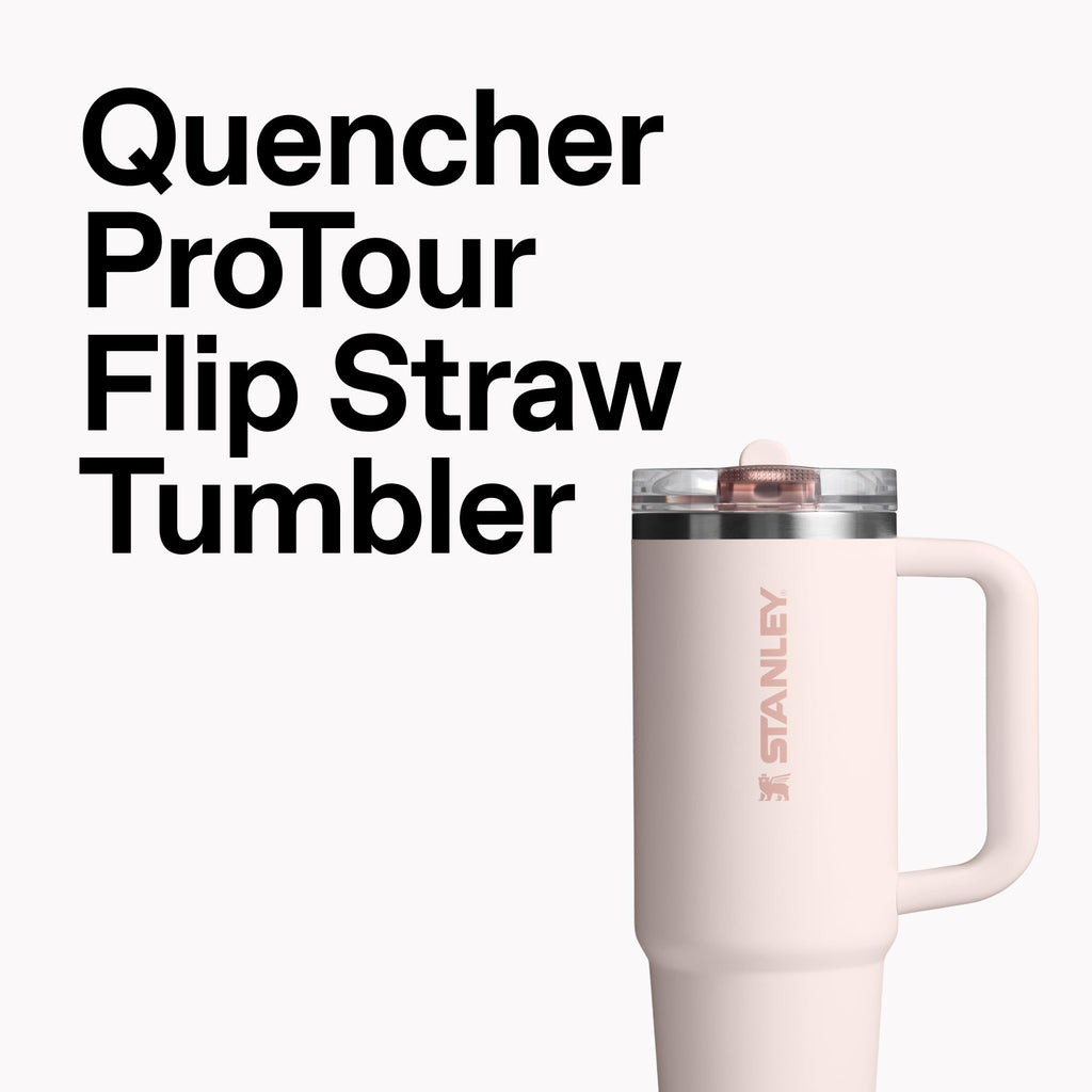 STANLEY Quencher ProTour Flip Straw Tumbler with Leakproof Lid | Built-In Straw & Handle | Cupholder Compatible for Travel | Insulated Stainless Steel Cup | BPA-Free