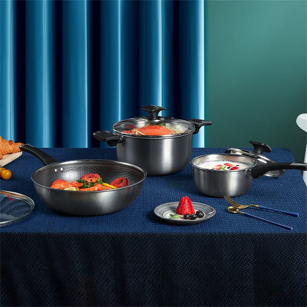 MIIKHI Stainless Steel Nonstick Induction Cookware Set