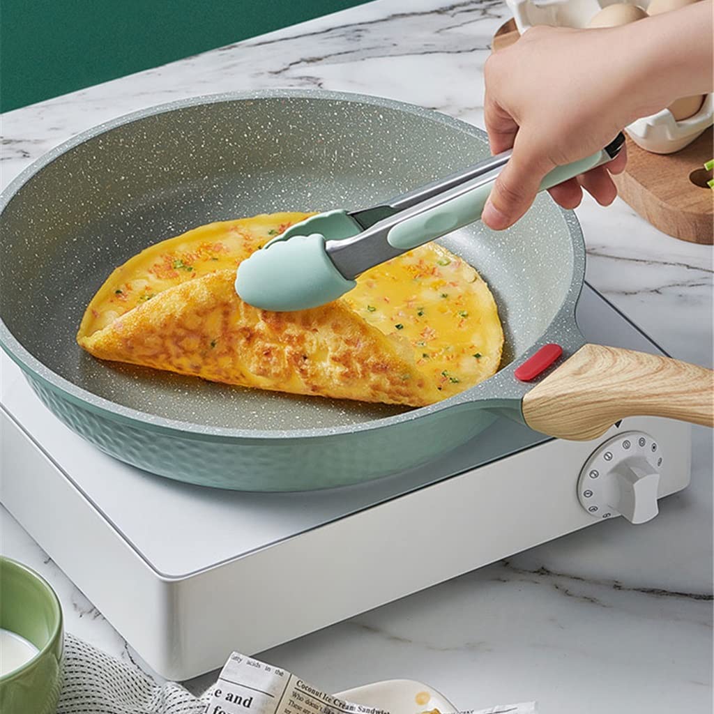 20cm Nonstick Frying Pan with Lid for Induction Cooking
