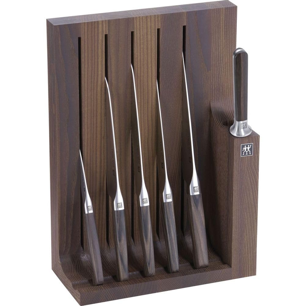 Zwilling J.A. Henckels 7 pieces Knife Block Set Twin 1731 Wood/Steel
