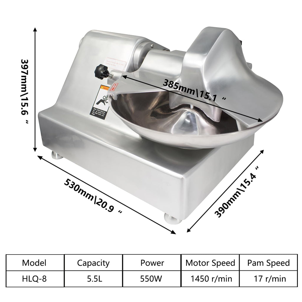 Meat Bowl Cutter Mixer