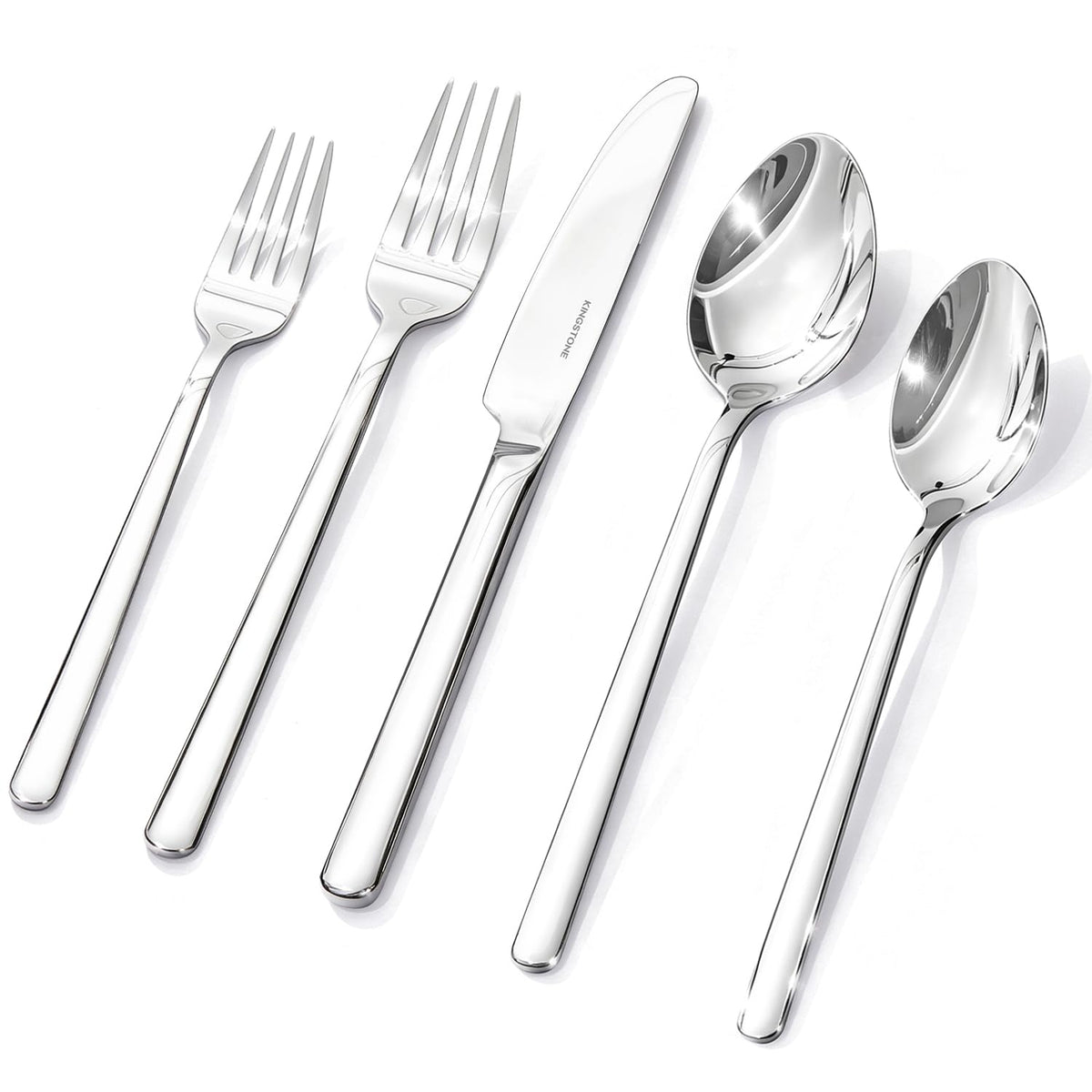 KINGSTONE Silverware Set, Flatware Cutlery Set