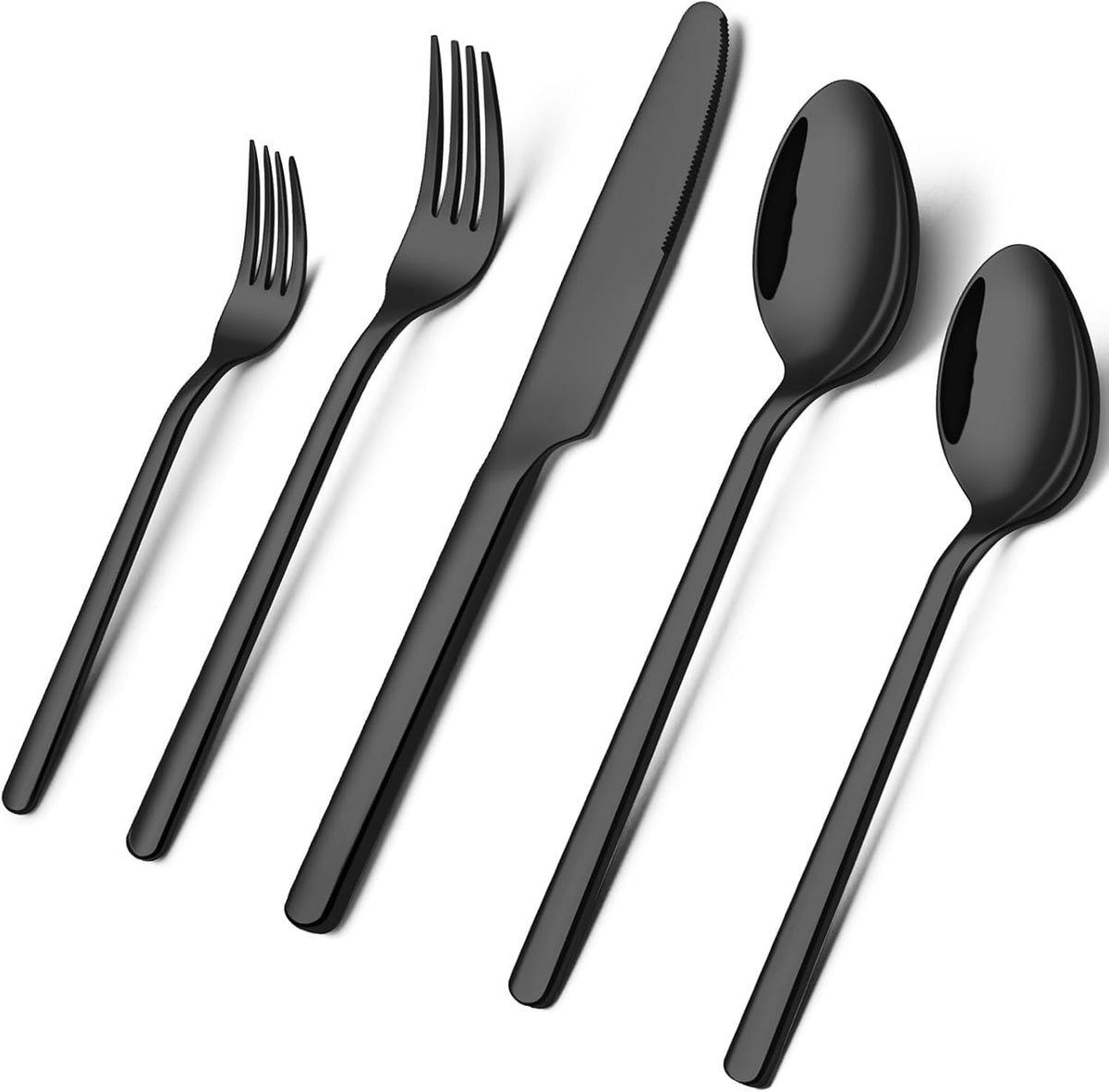 KINGSTONE Silverware Set, Flatware Cutlery Set