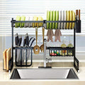 Stainless Steel Over-the-Sink Dish Drying Rack Organizer