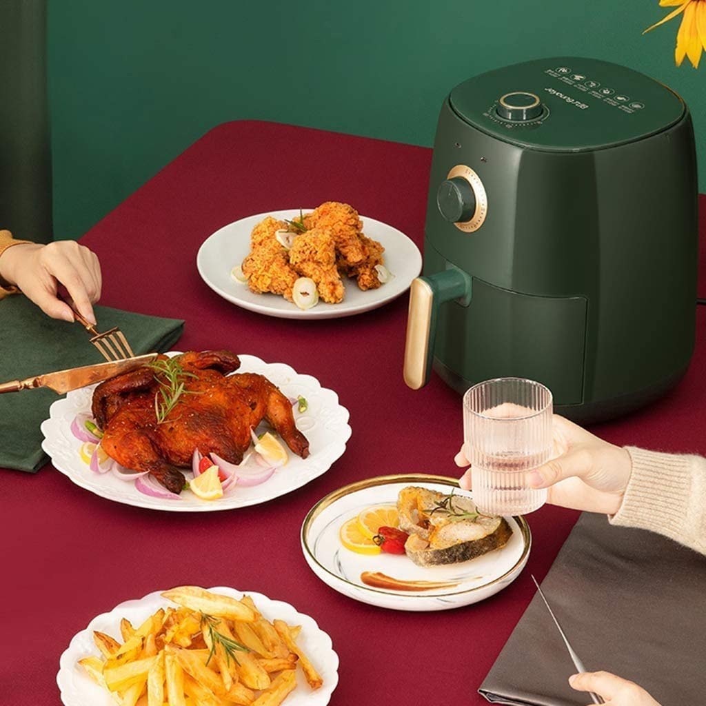 Easy-Clean Oil-Free Air Fryer Oven with Dual Knob Controls