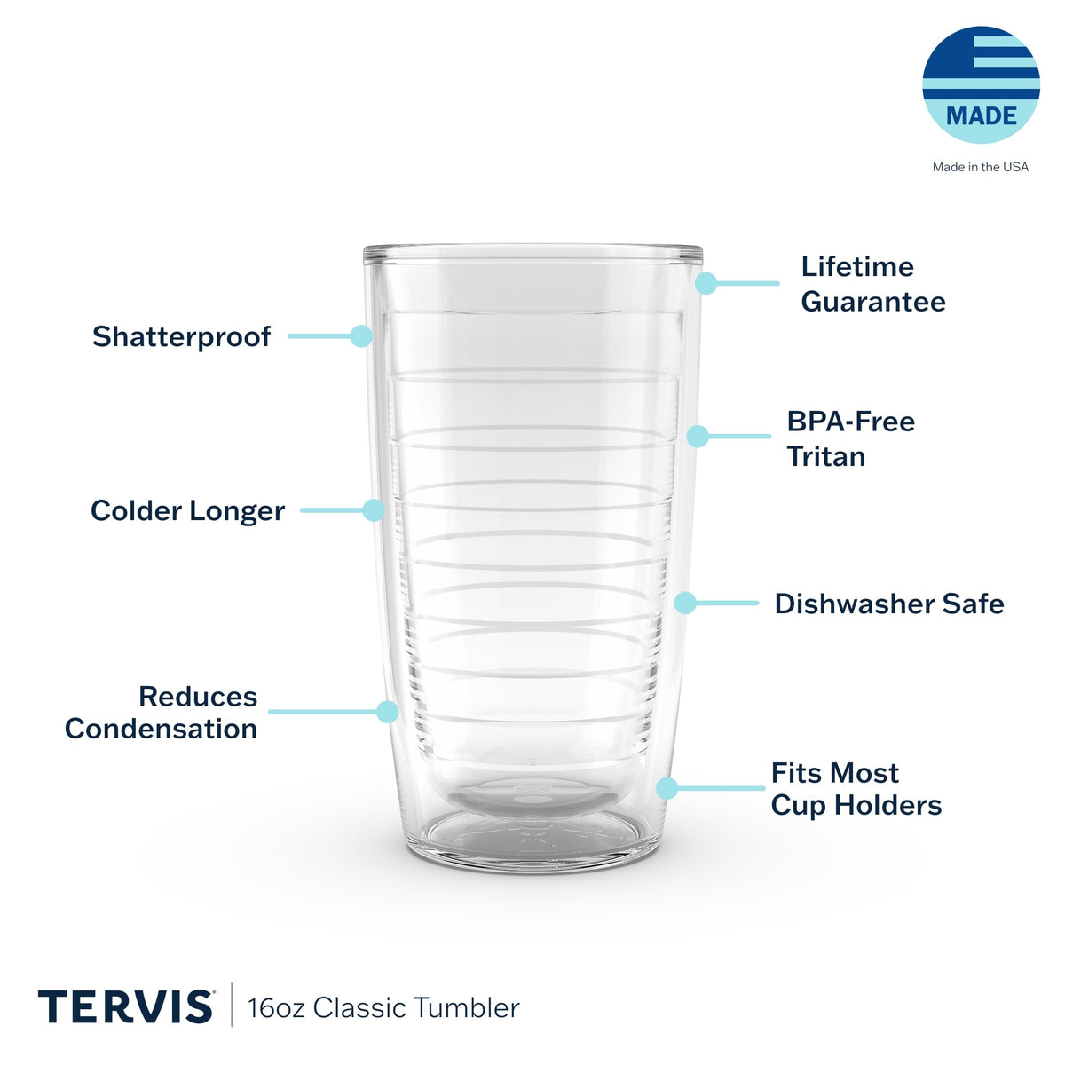 Tervis Tritan Tumblers & Mugs | Clear & Colorful Tabletop Collection