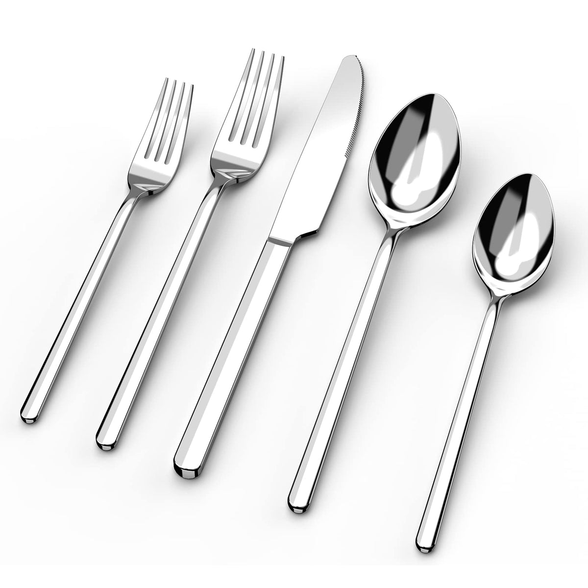 KINGSTONE Silverware Set, Flatware Cutlery Set