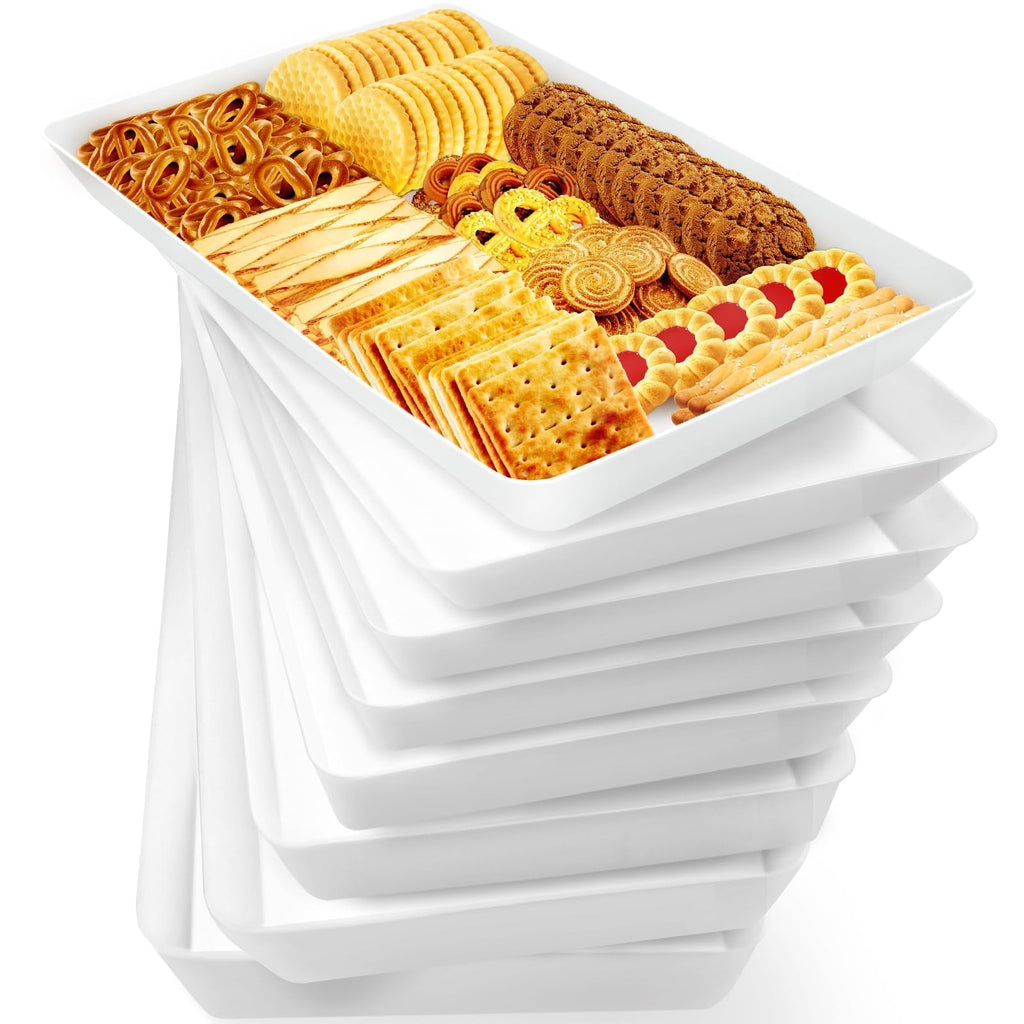 WOWBOX Serving Tray for Entertaining, Serving Platters for Snacks, Fruit, Cookies, Dessert