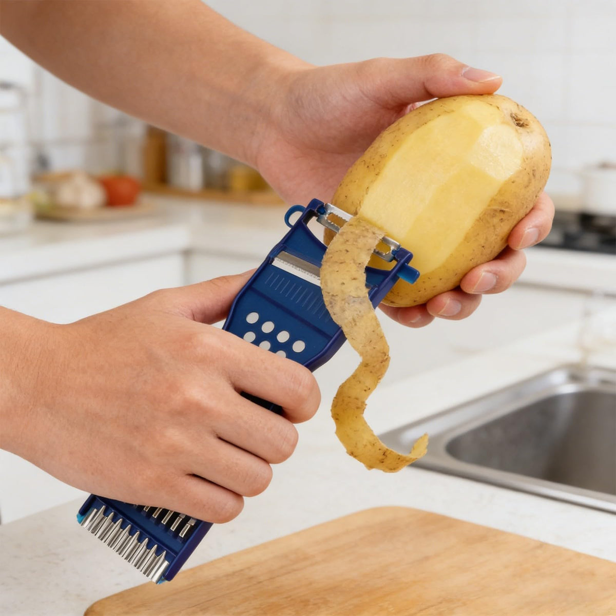 6-in-1 Vegetable Peeler, Slicer & Julienne Shredder