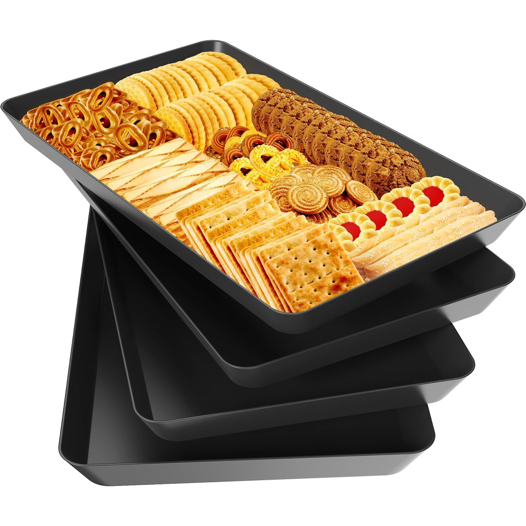 WOWBOX Serving Tray for Entertaining, Serving Platters for Snacks, Fruit, Cookies, Dessert