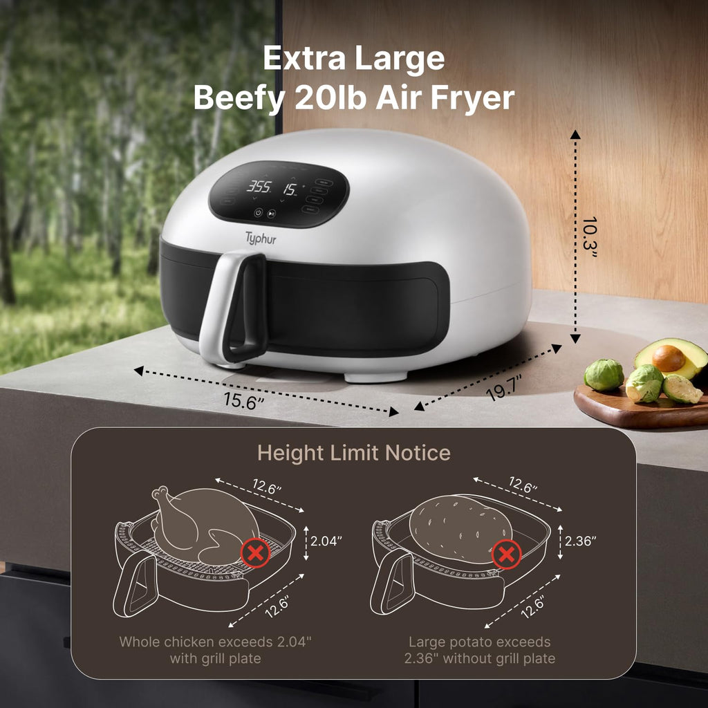 Typhur Dome 2 AI Smart Air Fryer with Advanced Controls