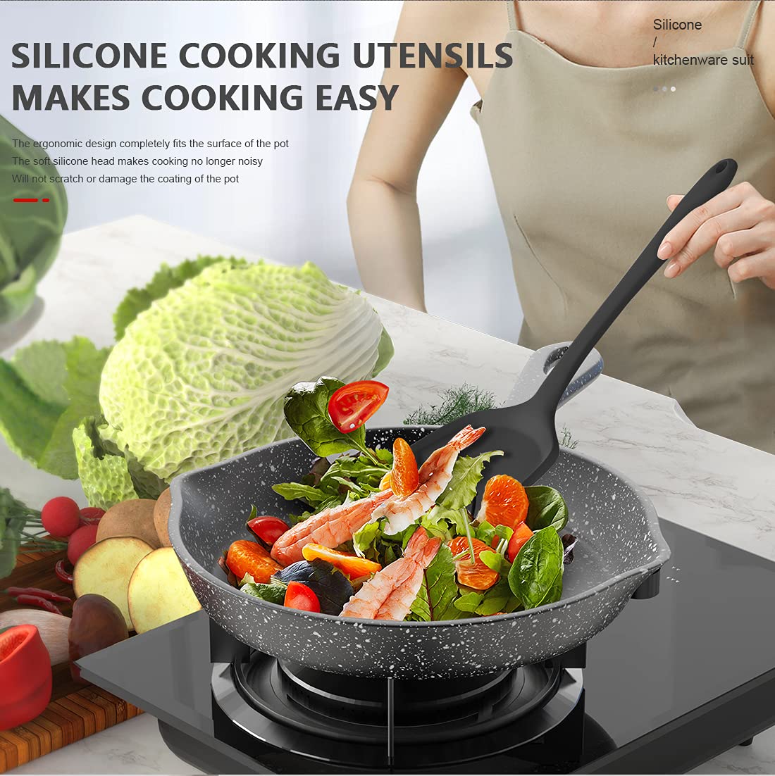 Silicone Cooking Utensils Set