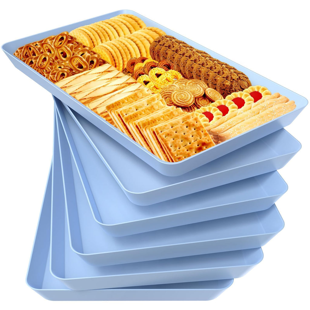 WOWBOX Serving Tray for Entertaining, Serving Platters for Snacks, Fruit, Cookies, Dessert