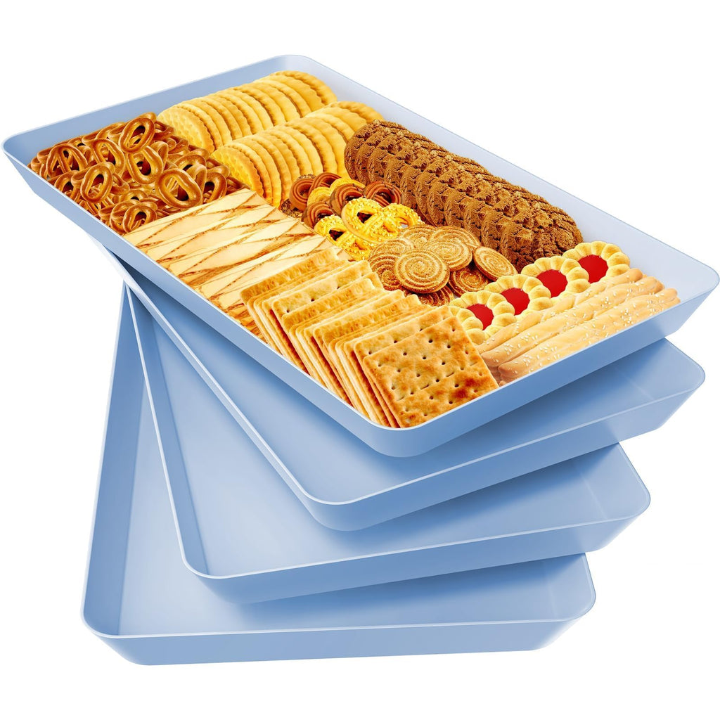 WOWBOX Serving Tray for Entertaining, Serving Platters for Snacks, Fruit, Cookies, Dessert