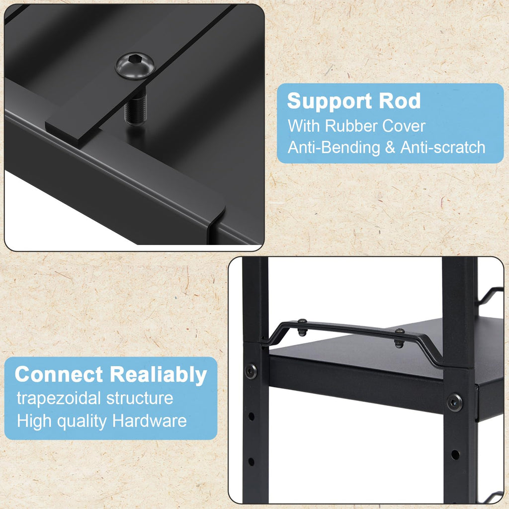 2-Pack Expandable Adjustable Kitchen Cabinet Organizer Shelves