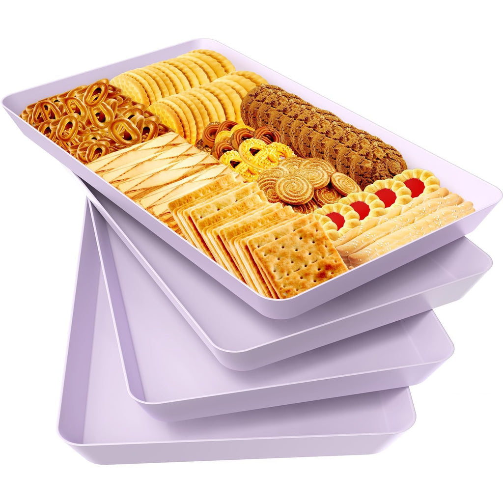 WOWBOX Serving Tray for Entertaining, Serving Platters for Snacks, Fruit, Cookies, Dessert