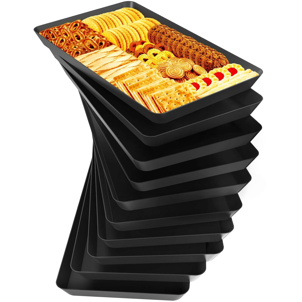 WOWBOX Serving Tray for Entertaining, Serving Platters for Snacks, Fruit, Cookies, Dessert