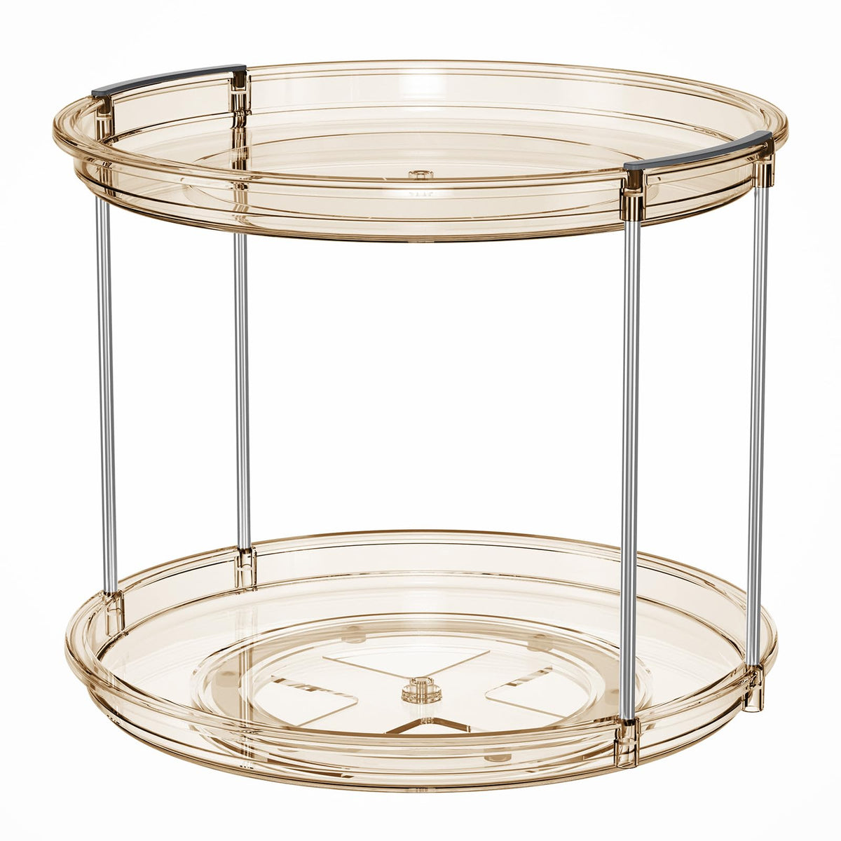 LAMU 2-Tier 9.25" Lazy Susan Rotating Organizer Rack
