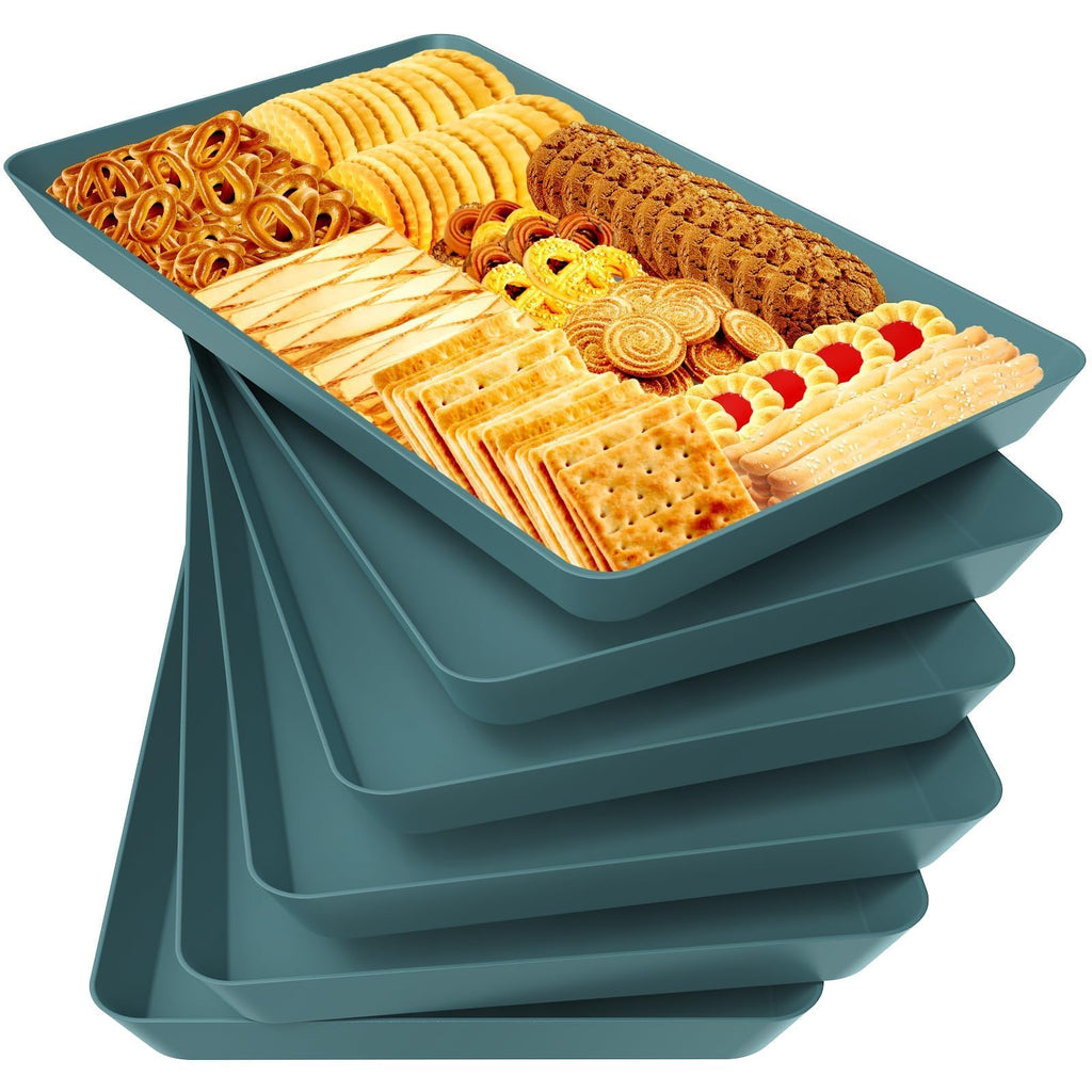 WOWBOX Serving Tray for Entertaining, Serving Platters for Snacks, Fruit, Cookies, Dessert